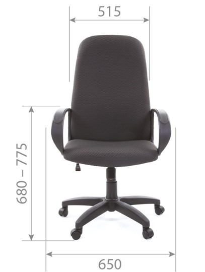 Офисное кресло CHAIRMAN 279 JP15-1 черно-серый в Томске - изображение 4
