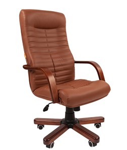 Компьютерное кресло CHAIRMAN 480 WD, экокожа, цвет коричневый в Томске