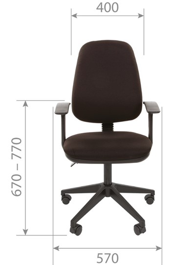 Кресло компьютерное CHAIRMAN 661 Ткань стандарт 15-13 серая в Томске - изображение 3