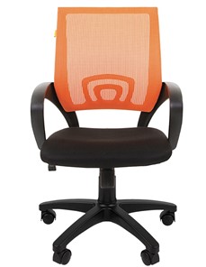 Кресло офисное CHAIRMAN 696 black Сетчатый акрил DW66 оранжевый в Томске - предосмотр 4