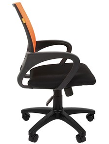 Кресло офисное CHAIRMAN 696 black Сетчатый акрил DW66 оранжевый в Томске - предосмотр 5