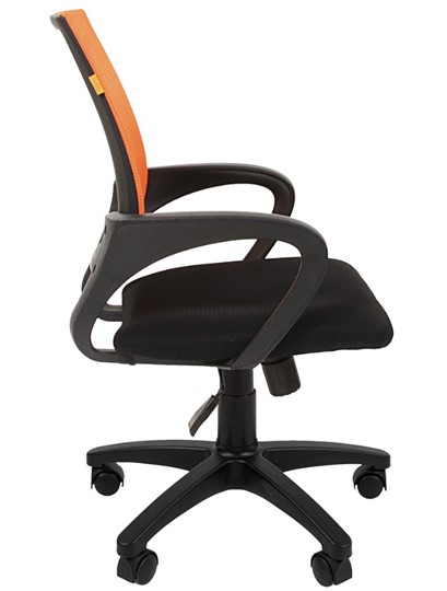 Кресло офисное CHAIRMAN 696 black Сетчатый акрил DW66 оранжевый в Томске - изображение 5