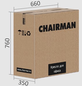 Кресло офисное CHAIRMAN CH415 эко кожа серая в Томске - предосмотр 5