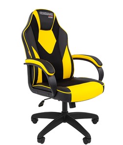 Офисное кресло CHAIRMAN GAME 17, цвет черный /желтый в Томске