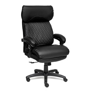 Офисное кресло CHIEF кож/зам/ткань, черный/черный стеганный/черный, 36-6/36-6/11 арт.12851 в Томске