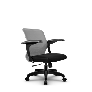 Кресло офисное SU-M-4/подл.160/осн.001, Светло-серый/Черный в Томске