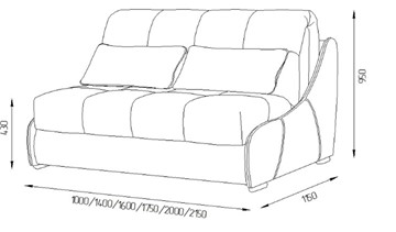 Прямой диван Токио 205 (ППУ) в Томске - предосмотр 3