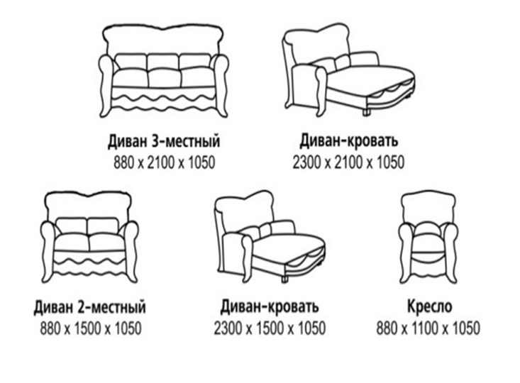 Прямой диван Барокко, ДБ3 в Томске - изображение 7