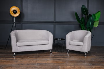 Комплект мебели Брамс  цвет бежевый диван 2Д + кресло в Томске