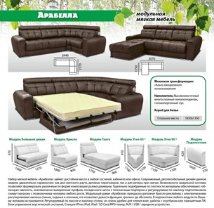 Модульный диван Арабелла в Томске - предосмотр 5