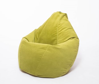 Кресло-мешок Груша малое, велюр однотон, травянное в Томске - предосмотр