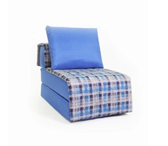Бескаркасное кресло-кровать Харви, синий - квадро в Томске