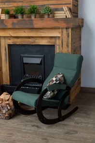 Кресло-качалка в гостиную Корсика, ткань Amigo Green 34-Т-AG в Томске - предосмотр 7