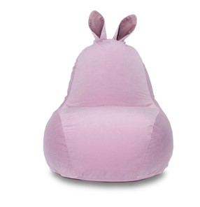 Кресло-игрушка Зайка (короткие уши), розовый в Томске