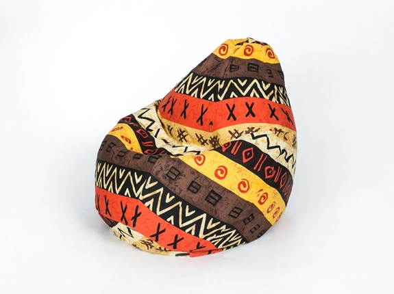 Кресло-мешок Груша среднее, жаккард, африкан в Томске - изображение