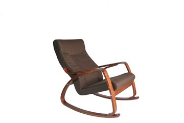 Кресло-качалка Женева, ткань шоколад в Томске - предосмотр