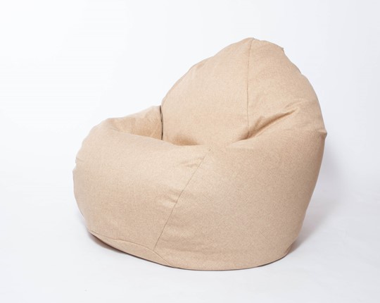 Кресло-мешок Макси, рогожка, 150х100, песочное в Томске - изображение