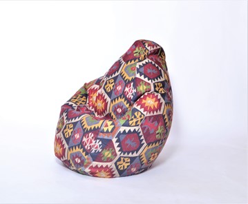 Кресло-мешок Груша малое, велюр принт, мехико графит в Томске