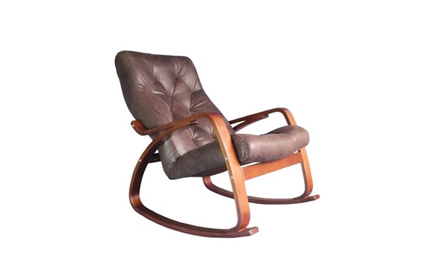 Кресло-качалка Гранд, замша шоколад в Томске - изображение