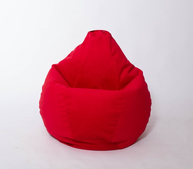 Кресло-мешок Груша большое, велюр однотон, красное в Томске - изображение 2