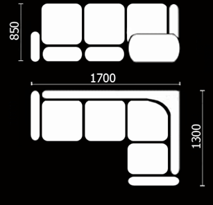 Кухонный угловой диван Нео КМ-01 (168х128 см.) в Томске - предосмотр 3