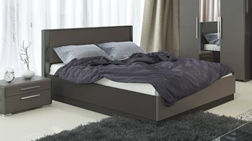 Двуспальная кровать с механизмом Наоми 1600, цвет Фон серый, Джут СМ-208.01.02 в Томске