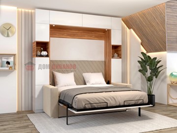 Кровать-шкаф с диваном Аделина 1400х2000 в Томске