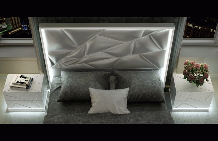 Кровать полутороспальная FRANCO KIU 1242 с LED подсветкой изголовья (160х200) в Томске - изображение 8