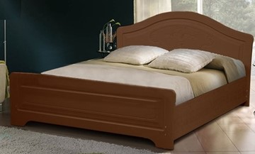 Кровать Ивушка-5 2000х1200 с высоким изножьем, цвет Итальянский орех в Томске