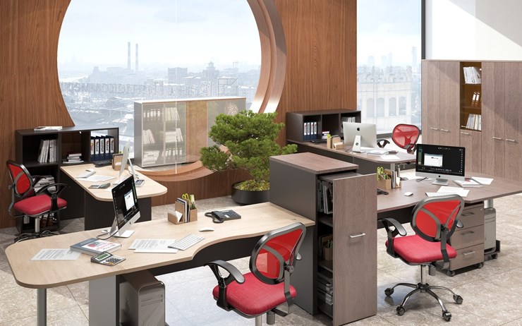 Офисный комплект мебели Xten для двух сотрудников с тумбочками в Томске - изображение 5