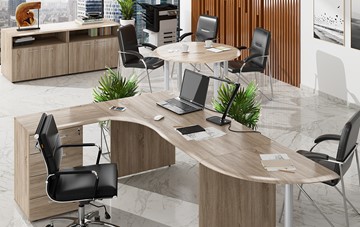 Офисный набор мебели Wave 2, рабочий стол и конференц-стол в Томске