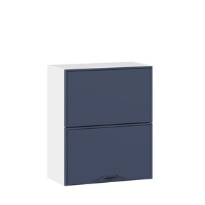 Горизонтальный настенный шкаф 600 комбинированный Индиго ЛД 298.970.000.125, Белый/Тёмно-синий в Томске