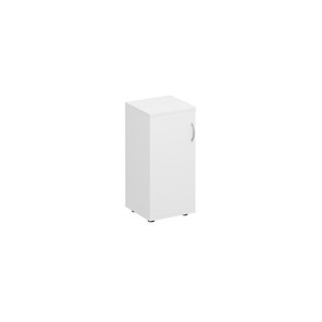 Шкаф для документов низкий узкий закрытый Комфорт КФ, белый премиум (40x38x84) К.508 ДШ в Томске