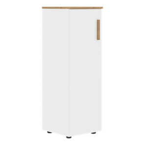 Шкаф колонна средний с левой дверью FORTA Белый-Дуб Гамильтон  FMC 40.1 (L) (399х404х801) в Томске