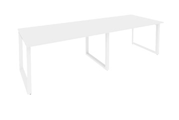 Стол для совещаний O.MO-PRG-2.3 Белый/Белый бриллиант в Томске