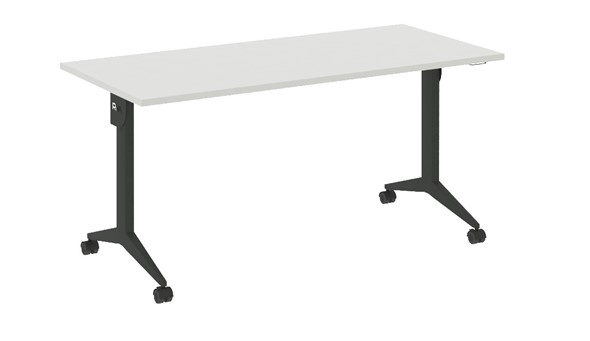 Мобильный стол X.M-5.7, Металл антрацит/Белый бриллиант в Томске - изображение