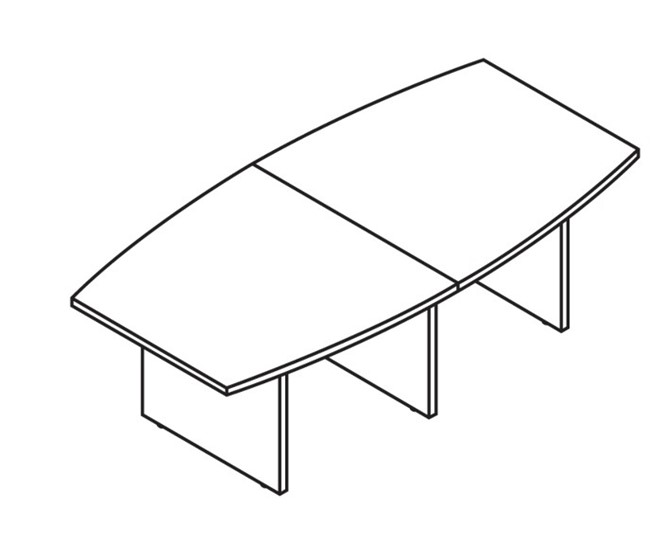 Стол для переговорки MORRIS TREND Антрацит/Кария Пальмираа MCT 2412.1 (2400x1200x750) в Томске - изображение 1