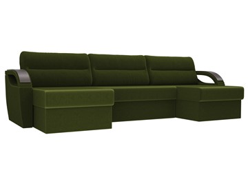 П-образный диван Форсайт, Зеленый (микровельвет) в Томске