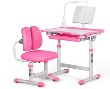 Комплект из растущего стола и кресла Mealux EVO BD-23 Pink в Томске