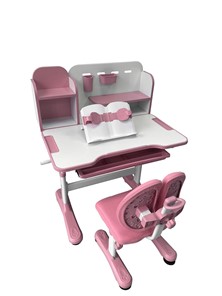 Растущий стол и стул Vivo Pink FUNDESK в Томске - предосмотр 2