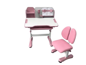 Растущий стол и стул Vivo Pink FUNDESK в Томске - предосмотр 3