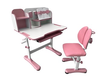 Растущий стол и стул Vivo Pink FUNDESK в Томске - предосмотр 4