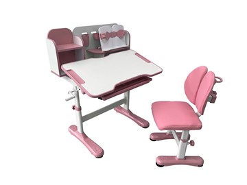 Растущий стол и стул Vivo Pink FUNDESK в Томске - предосмотр 5