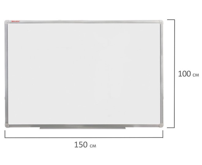 Доска магнитная настенная BRAUBERG 100х150 см, алюминиевая рамка в Томске - изображение 8