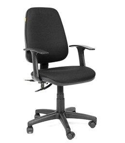 Кресло офисное CHAIRMAN 661 Ткань стандарт 15-21 черная в Томске - предосмотр